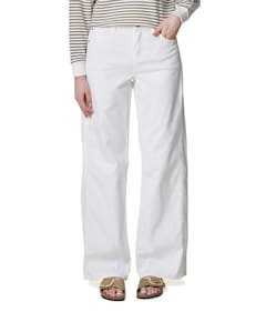 Claudette Slanted Seams dames jeans ecru