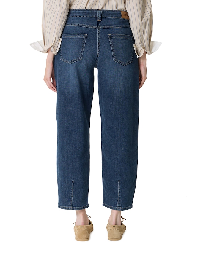 Liv Barrel dames jeans blauw