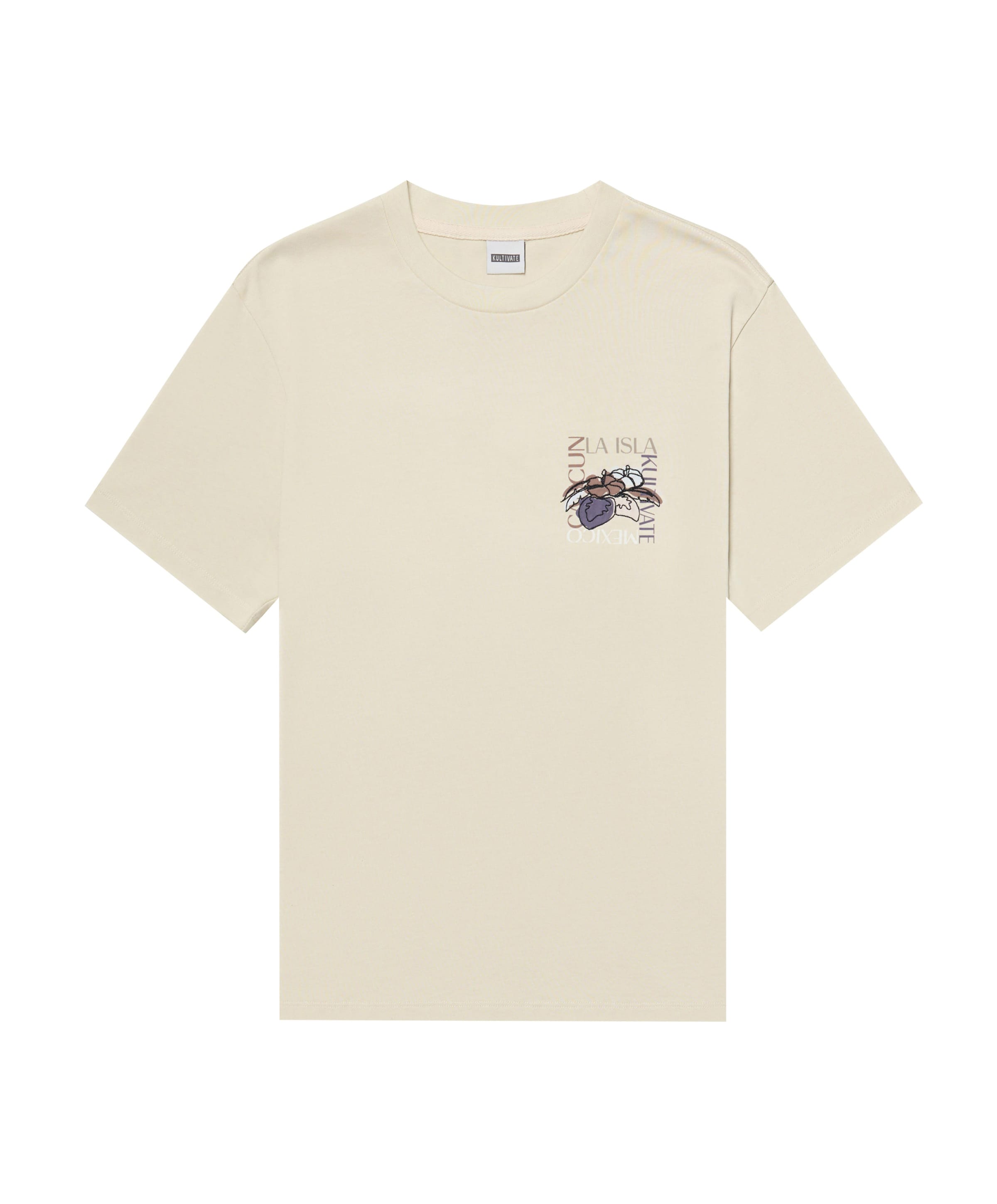 Heren T-shirt beige