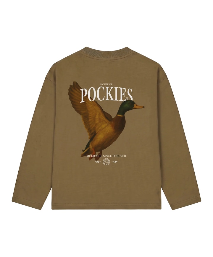 Heren longsleeve groen