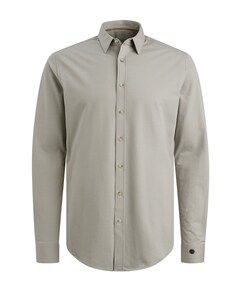Heren overhemd lange mouw grijs