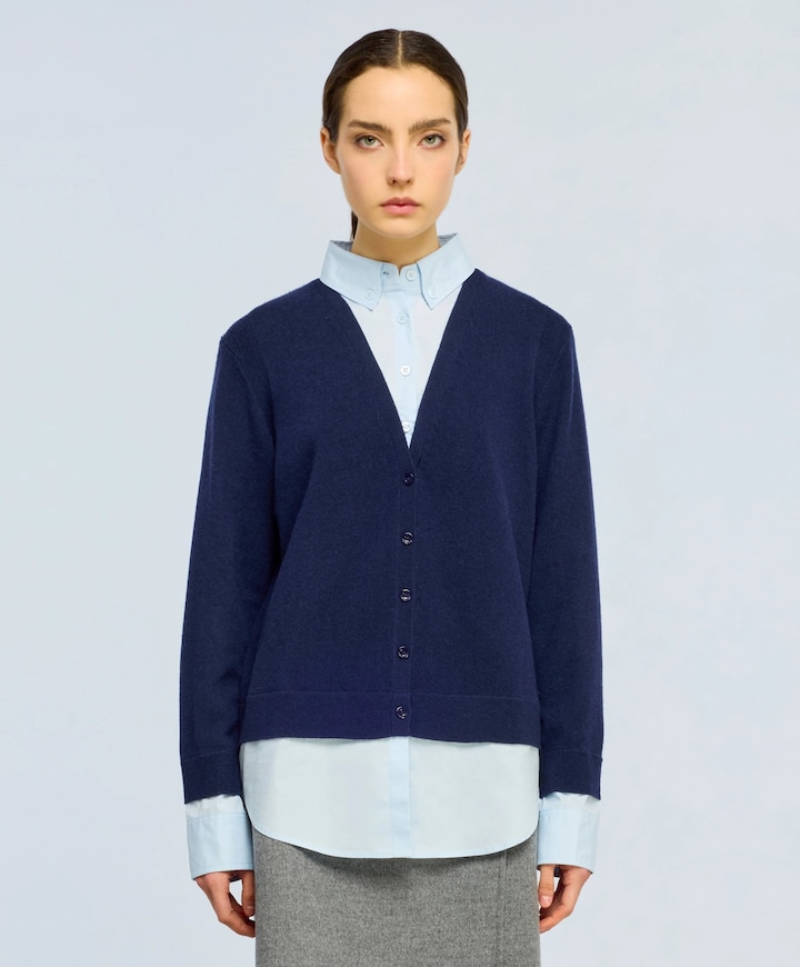 Dames vest blauw