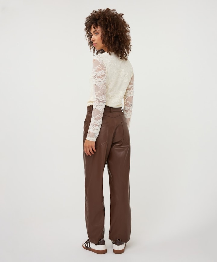 Dames longsleeve ecru