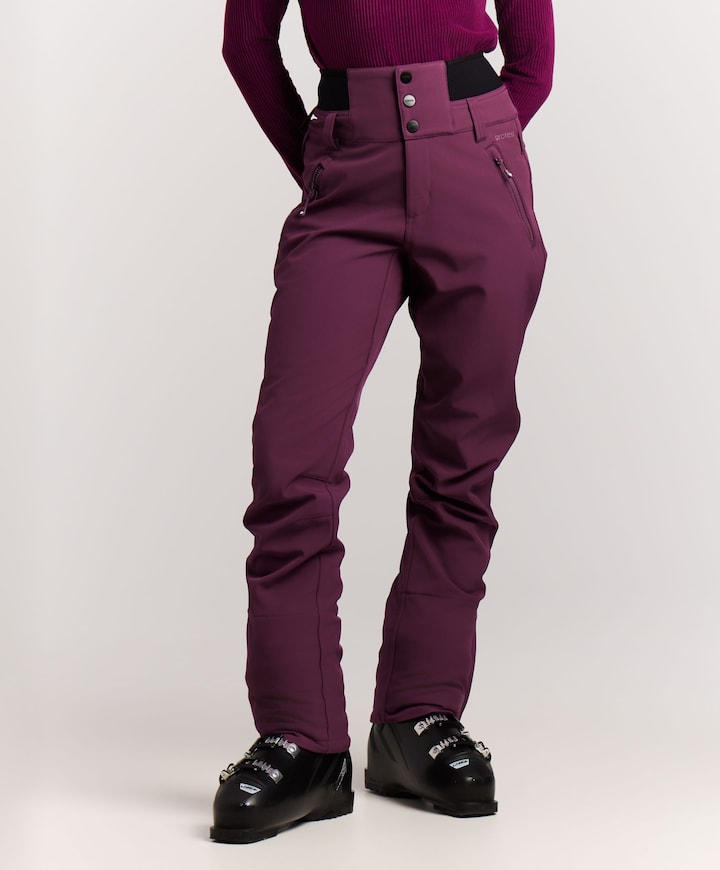 PRTHindon softshell snowpants dames skibroek paars