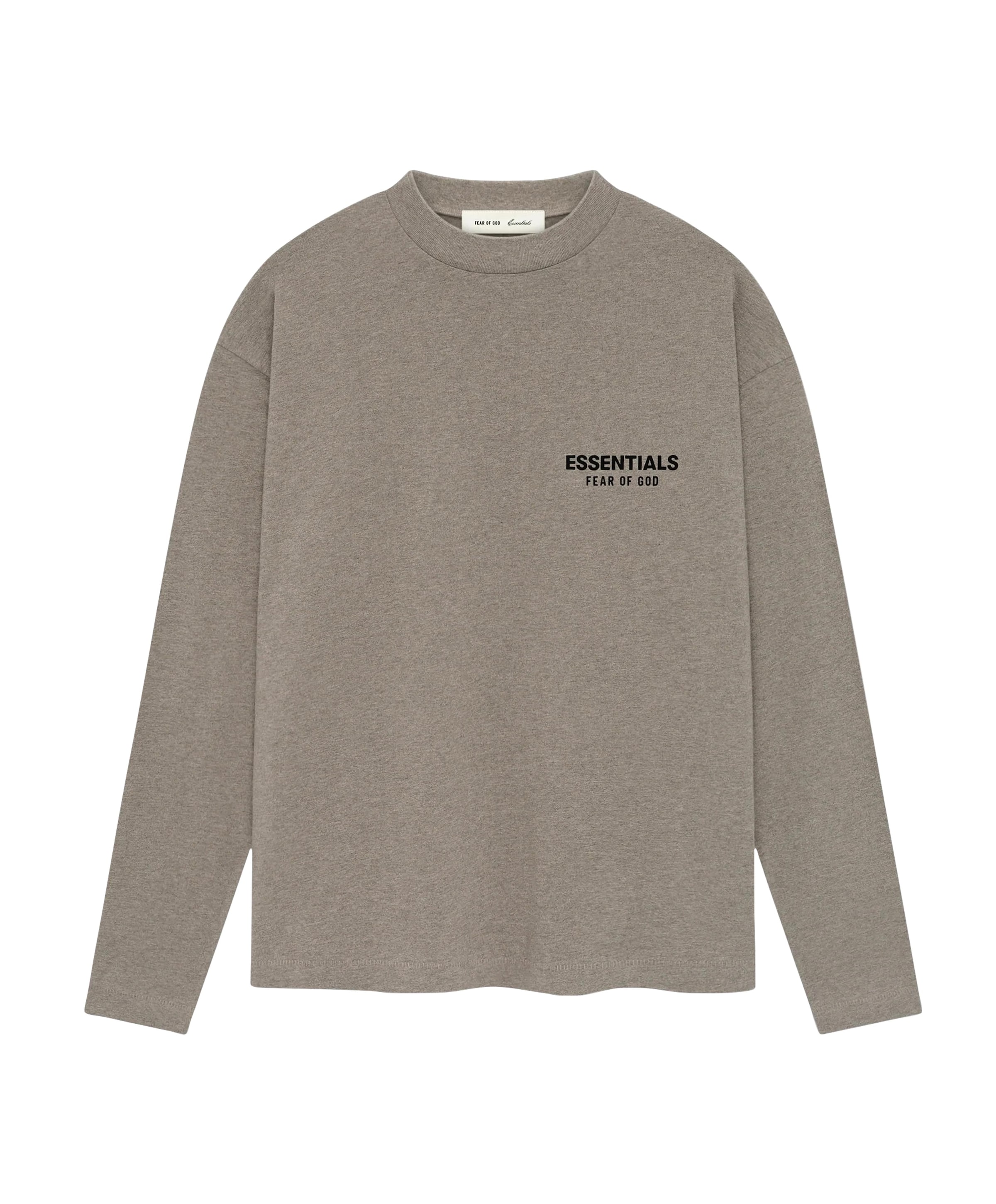 Heren longsleeve bruin