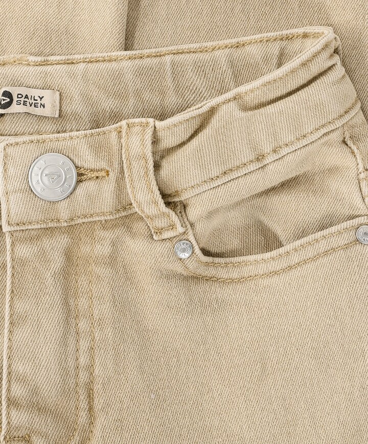 Relaxed Fit Washed jongens broek beige