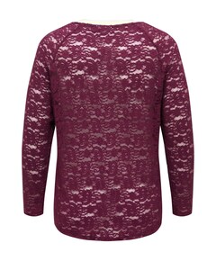 Dames top bordeaux