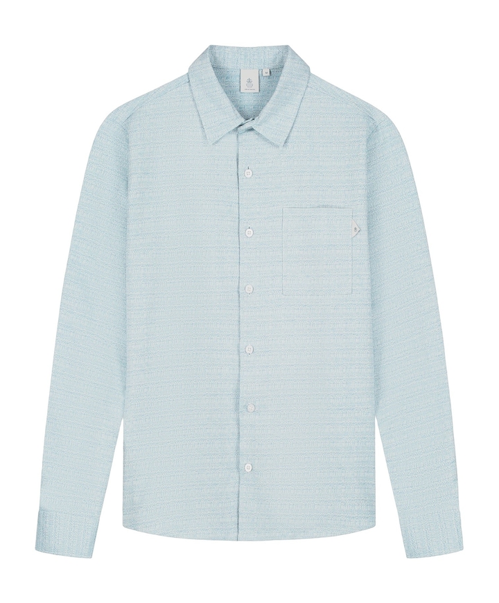 Heren overshirt blauw