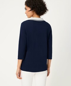 Dames polo blauw