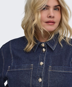 Dames blouse blauw
