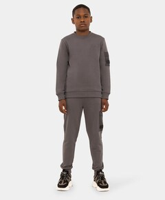 Nylon pocket sweatpants jongens broek grijs