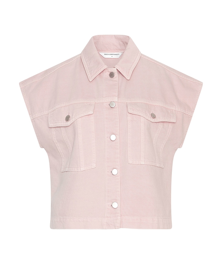 Dames gilet roze
