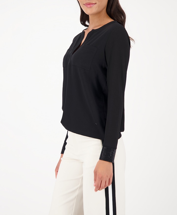 Dames longsleeve zwart