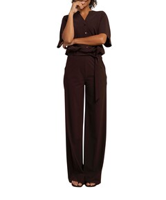 Maggie dames jumpsuit bruin