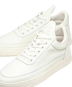 Low Top Grain dames sneakers ecru