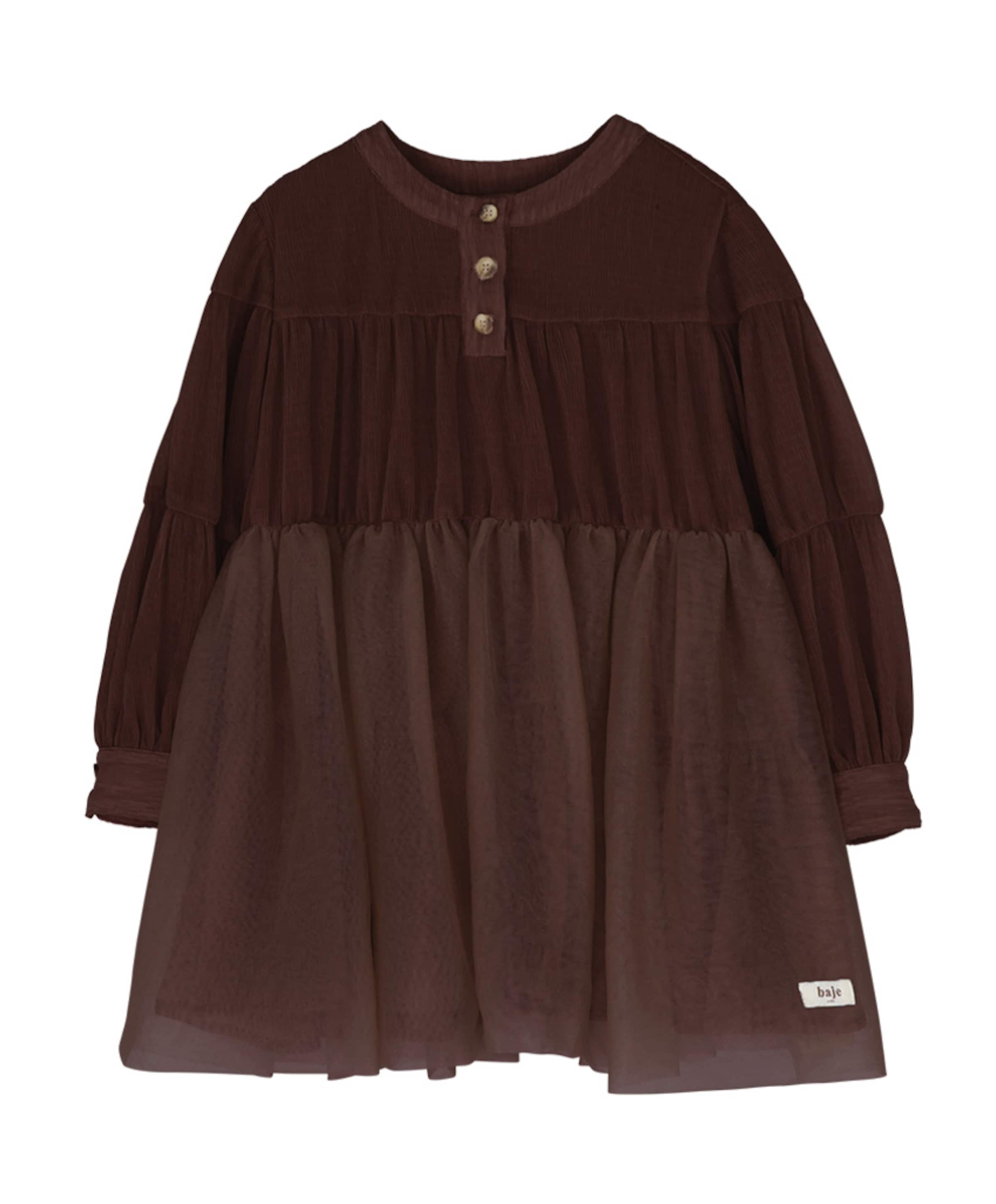 Meisjes jurk bruin