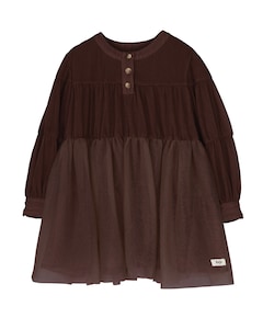 Meisjes jurk bruin