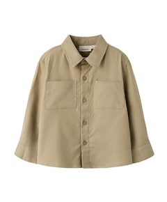 Meisjes blouse lange mouw beige
