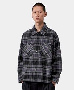 Heren overshirt paars