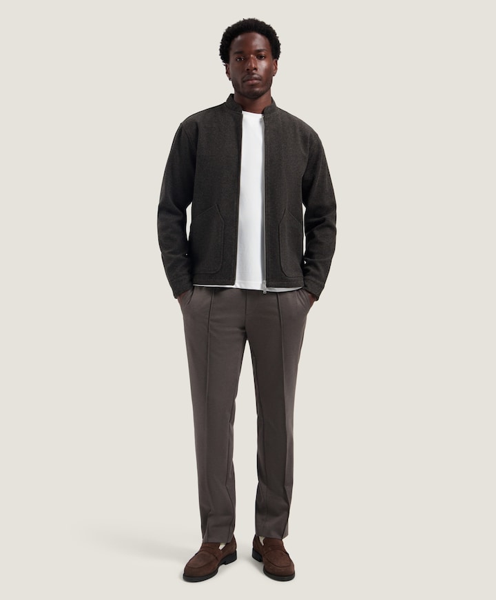 Heren overshirt bruin