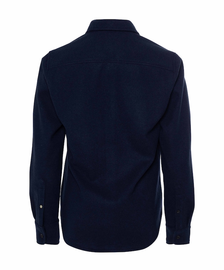 Heren overshirt blauw