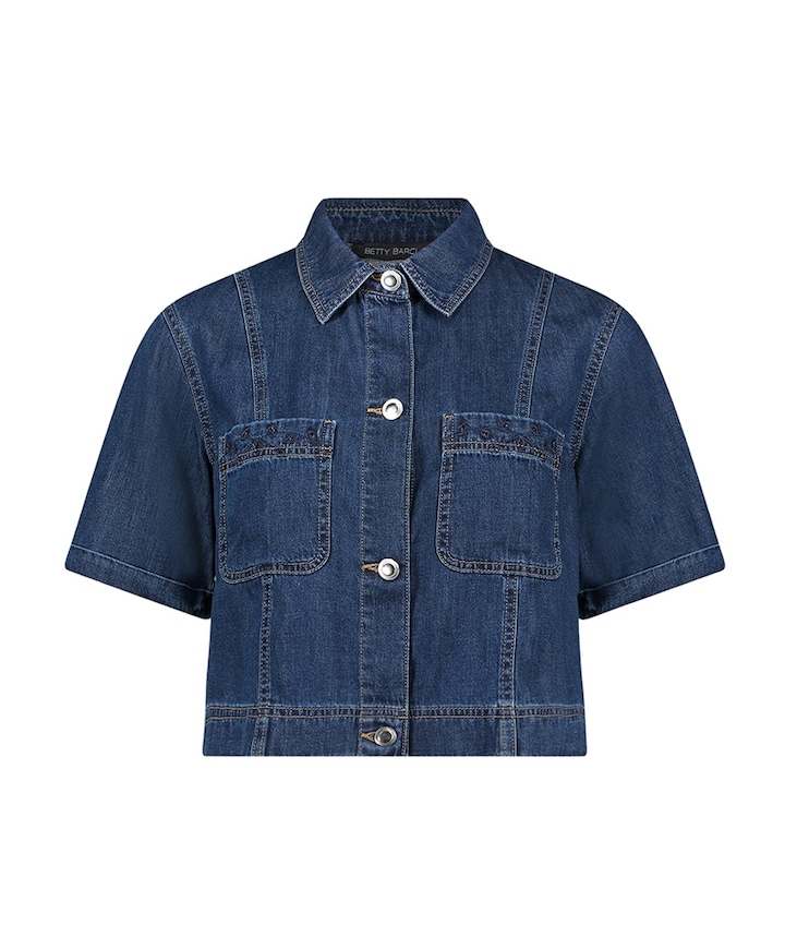 Dames blouse blauw