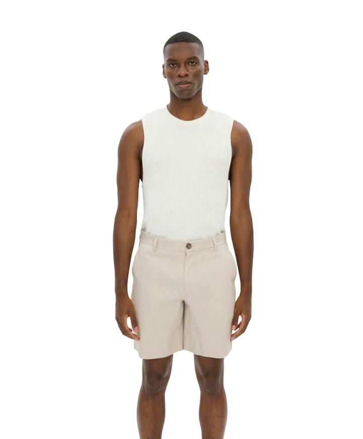 ALVINPL SHORTS 769 SAND LINEN heren korte broek beige