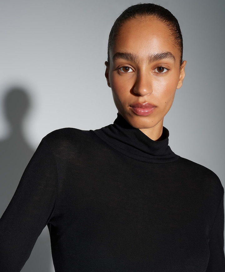 Dames longsleeve zwart