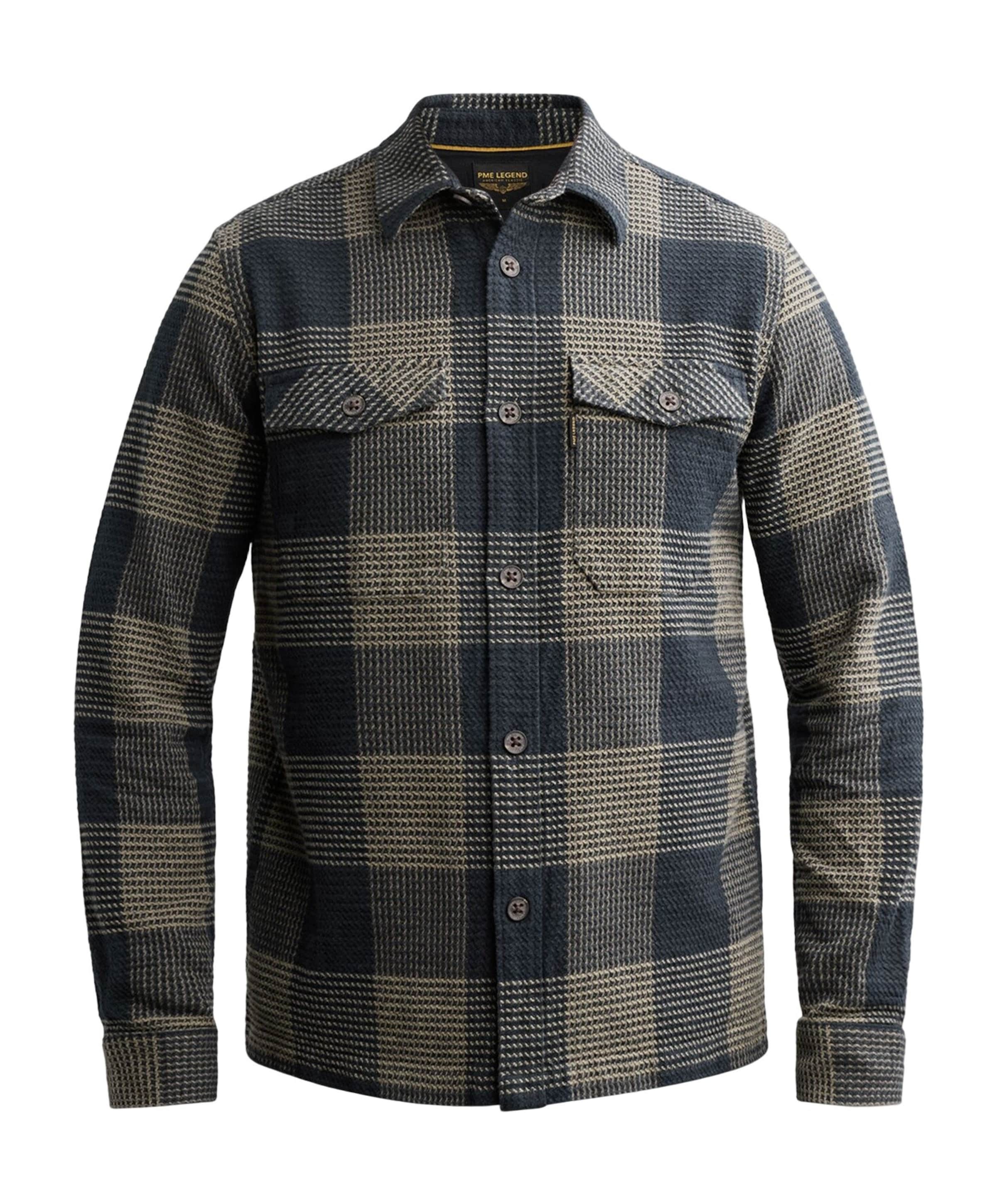 Heren overshirt blauw