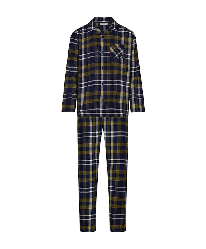 Heren pyjamaset blauw