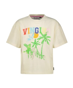 Meisjes t-shirt beige