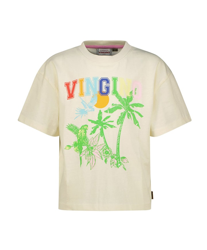 Meisjes t-shirt beige