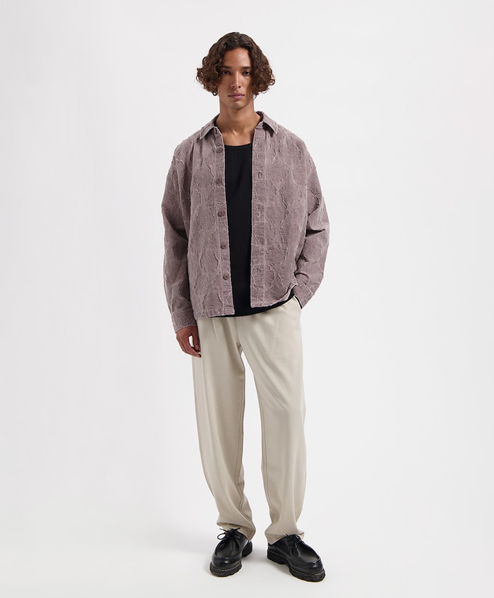 Heren overshirt bordeaux