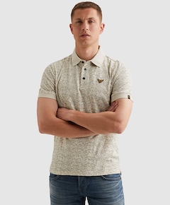 Heren polo ecru