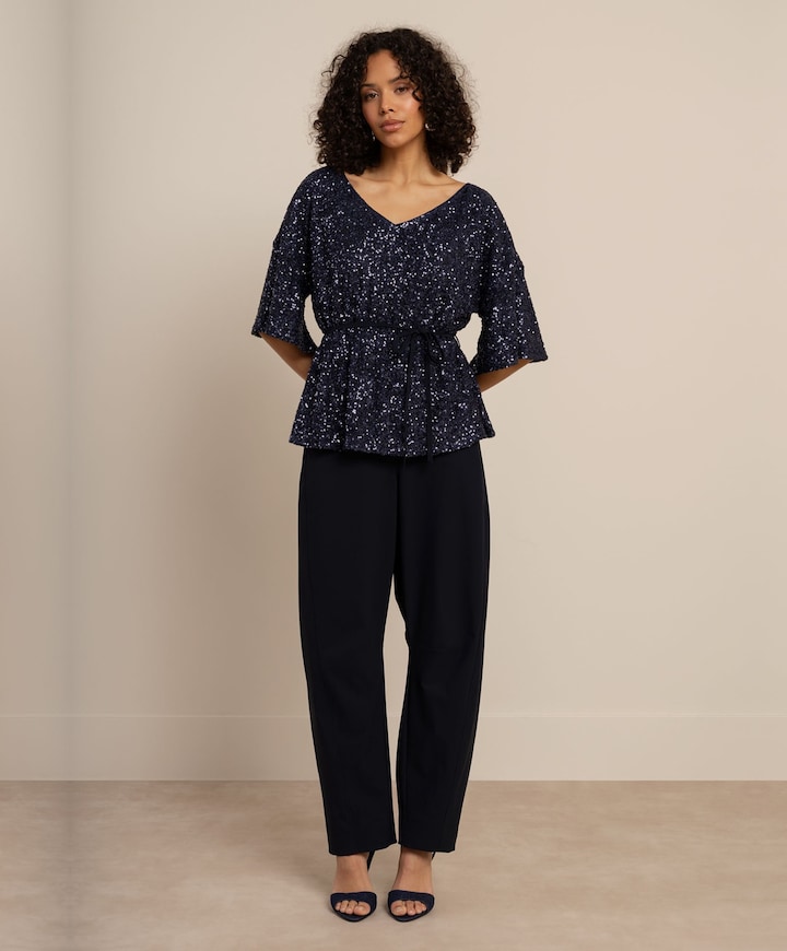 Dames top blauw