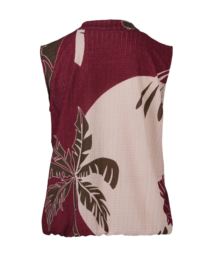 Dames top bordeaux