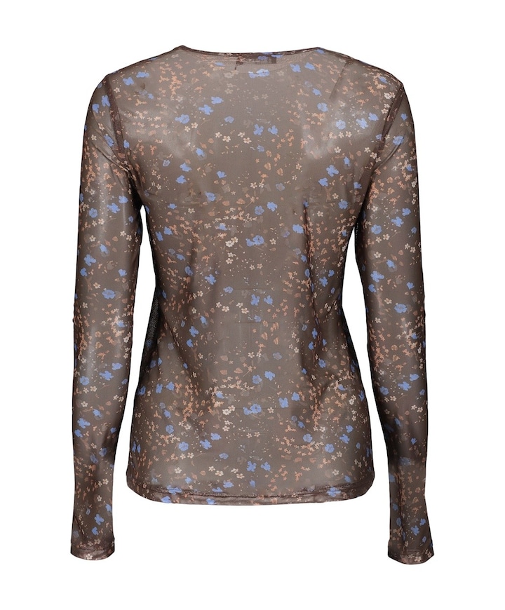 Dames blouse bruin