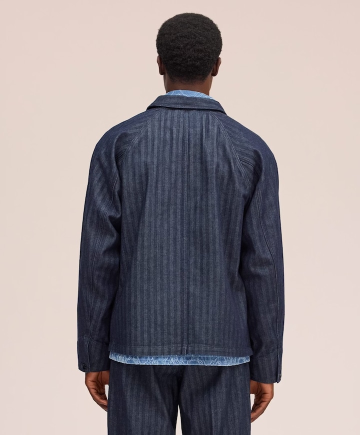 Heren spijkerjas blauw