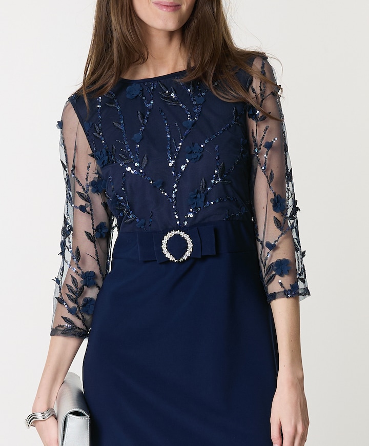Dames jurk blauw