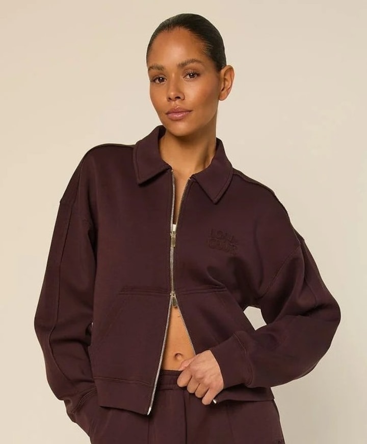 Dames jas bordeaux