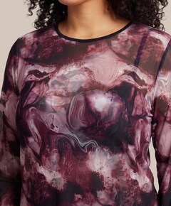 Dames longsleeve bordeaux