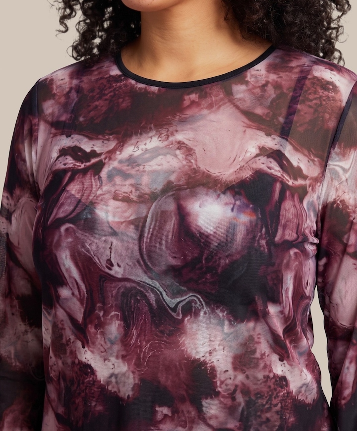 Dames longsleeve bordeaux