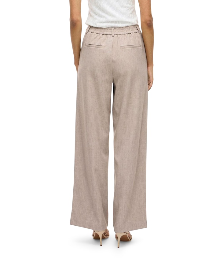 VIVARONE HW WIDE NOOS broek beige
