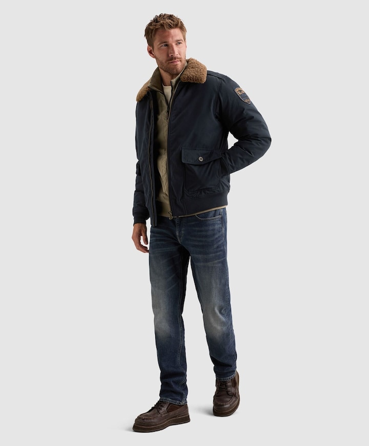 Heren jas blauw