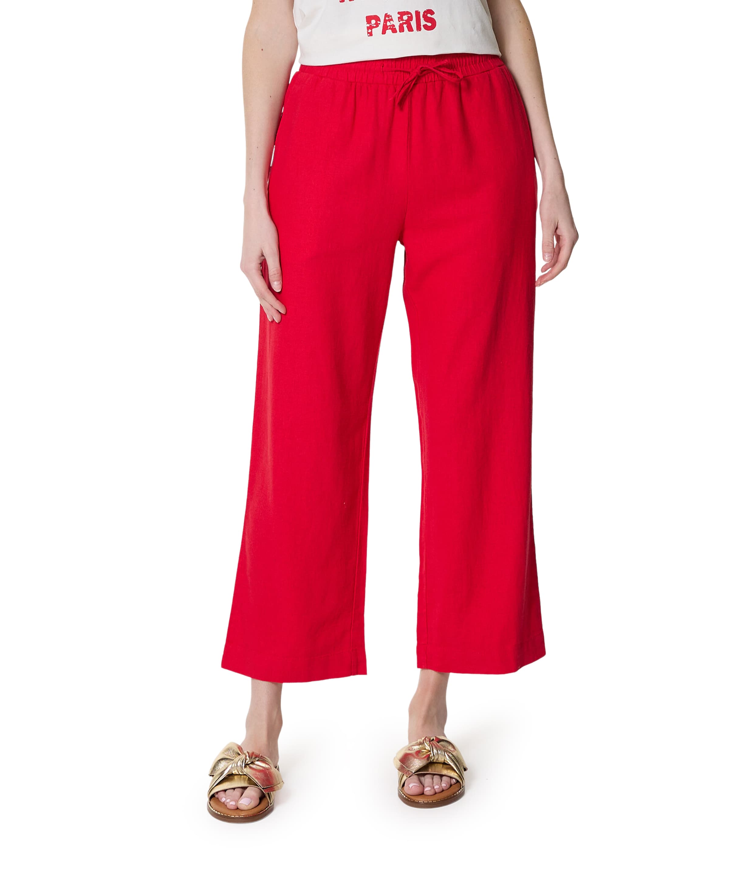 FQLava-ankle-pa dames broek rood