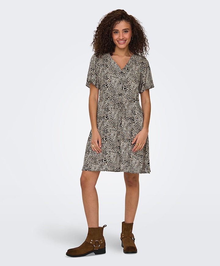 Dames jurk beige