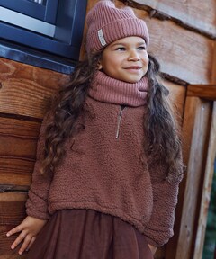 Meisjes sweater bruin