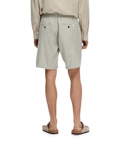 SLHREGULAR-BRODY LINEN SHORTS NOOS heren korte broek groen