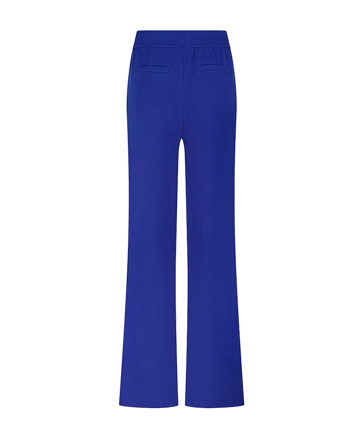 Structured Wide-Leg dames broek blauw
