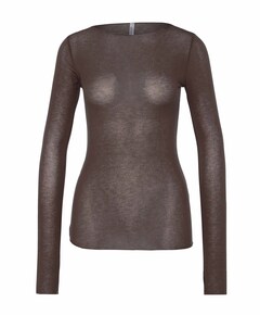 Dames longsleeve bruin